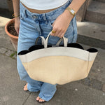 Nora Flettet Taske - Beige - ByStenholt.dk