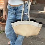 Nora Flettet Taske - Beige - ByStenholt.dk