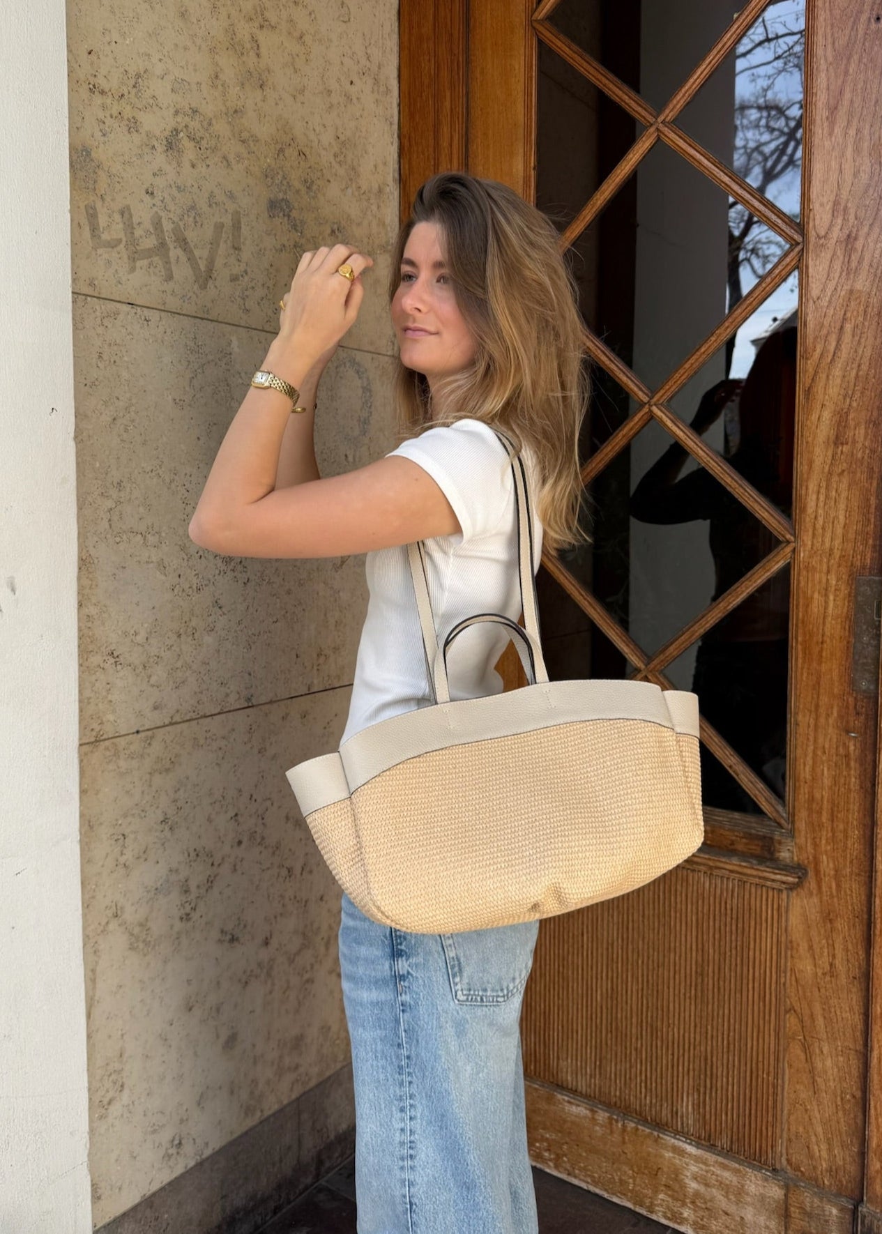 Nora Flettet Taske - Beige - ByStenholt.dk