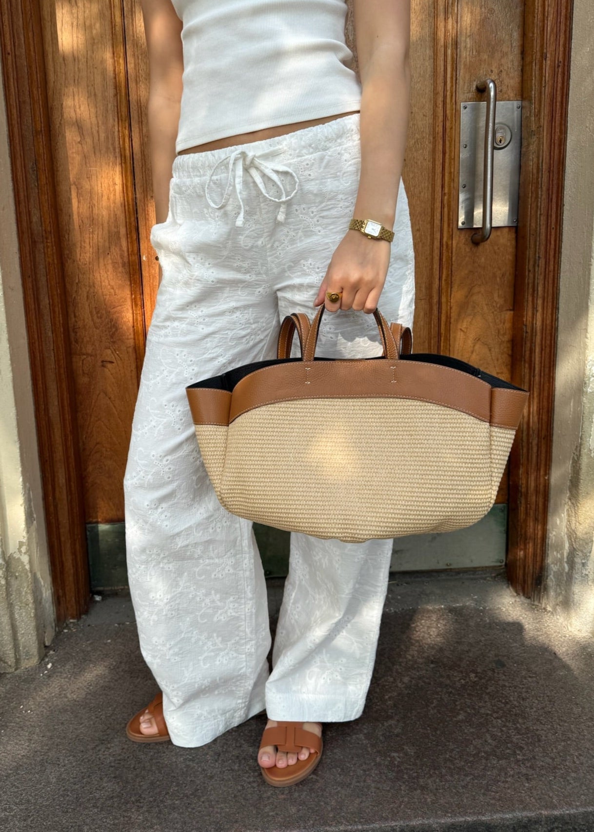 Nora Flettet Taske - Camel - ByStenholt.dk