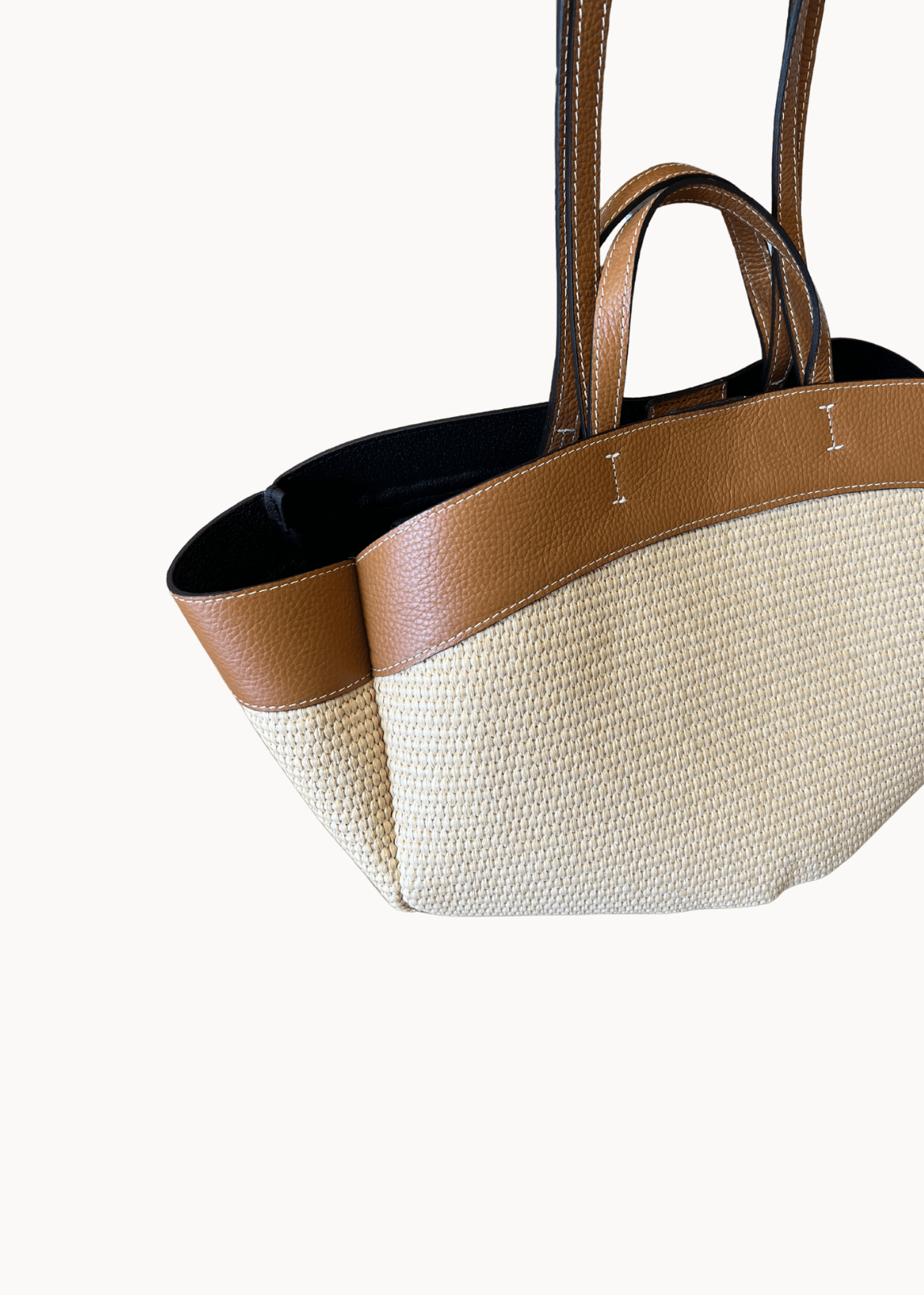 Nora Flettet Taske - Camel - ByStenholt.dk