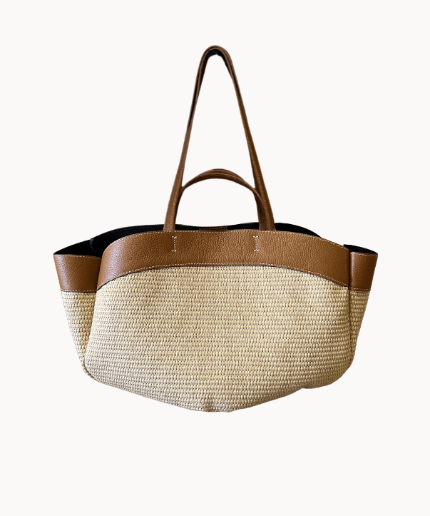 Nora Flettet Taske - Camel - ByStenholt.dk