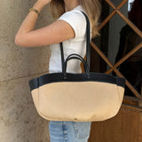 Nora Flettet Taske - Sort - ByStenholt.dk