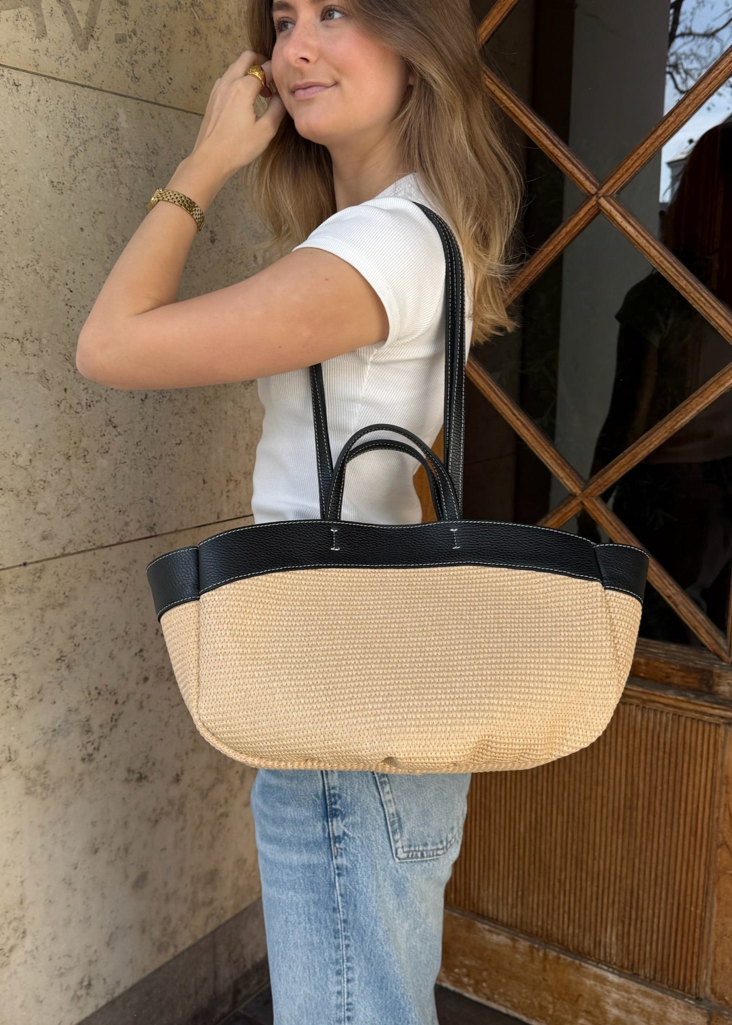 Nora Flettet Taske - Sort - ByStenholt.dk