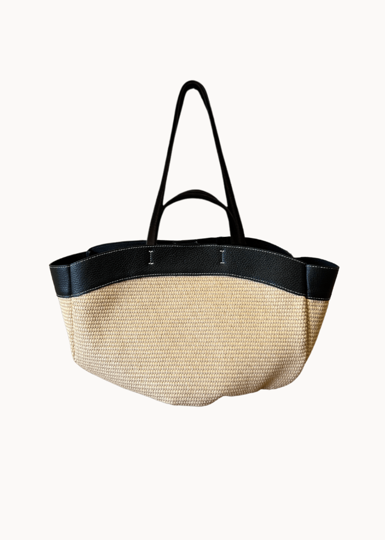 Nora Flettet Taske - Sort - ByStenholt.dk