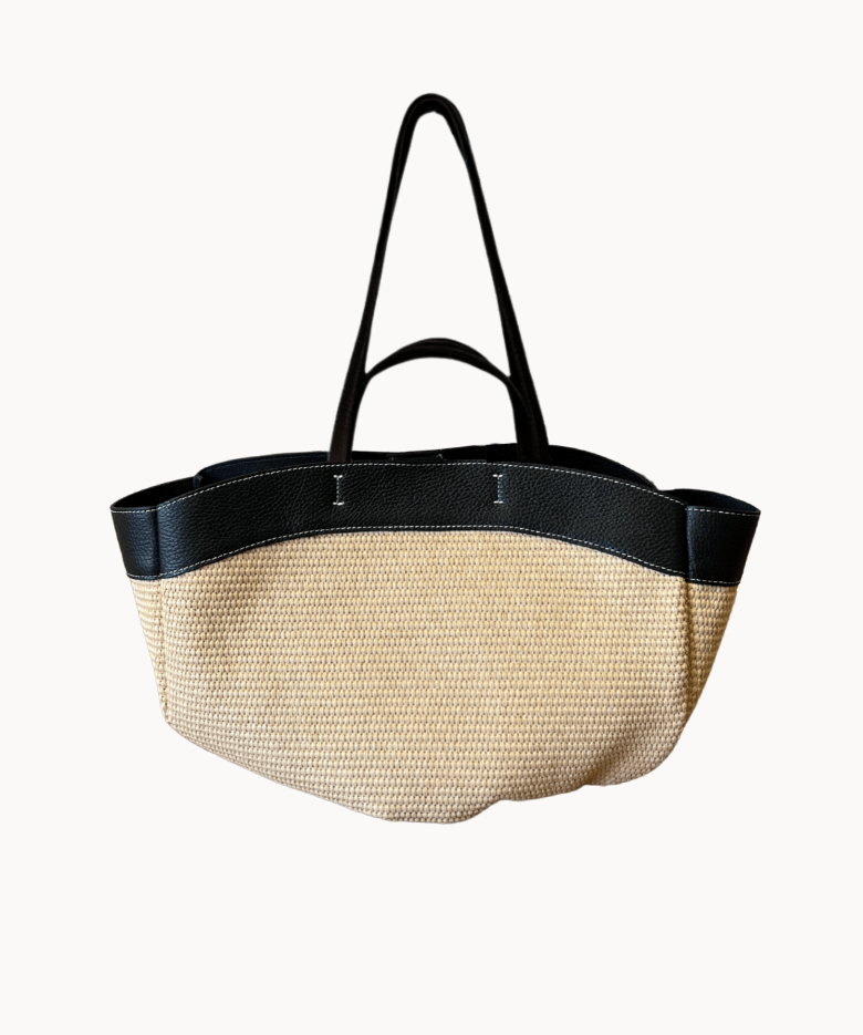 Nora Flettet Taske - Sort - ByStenholt.dk