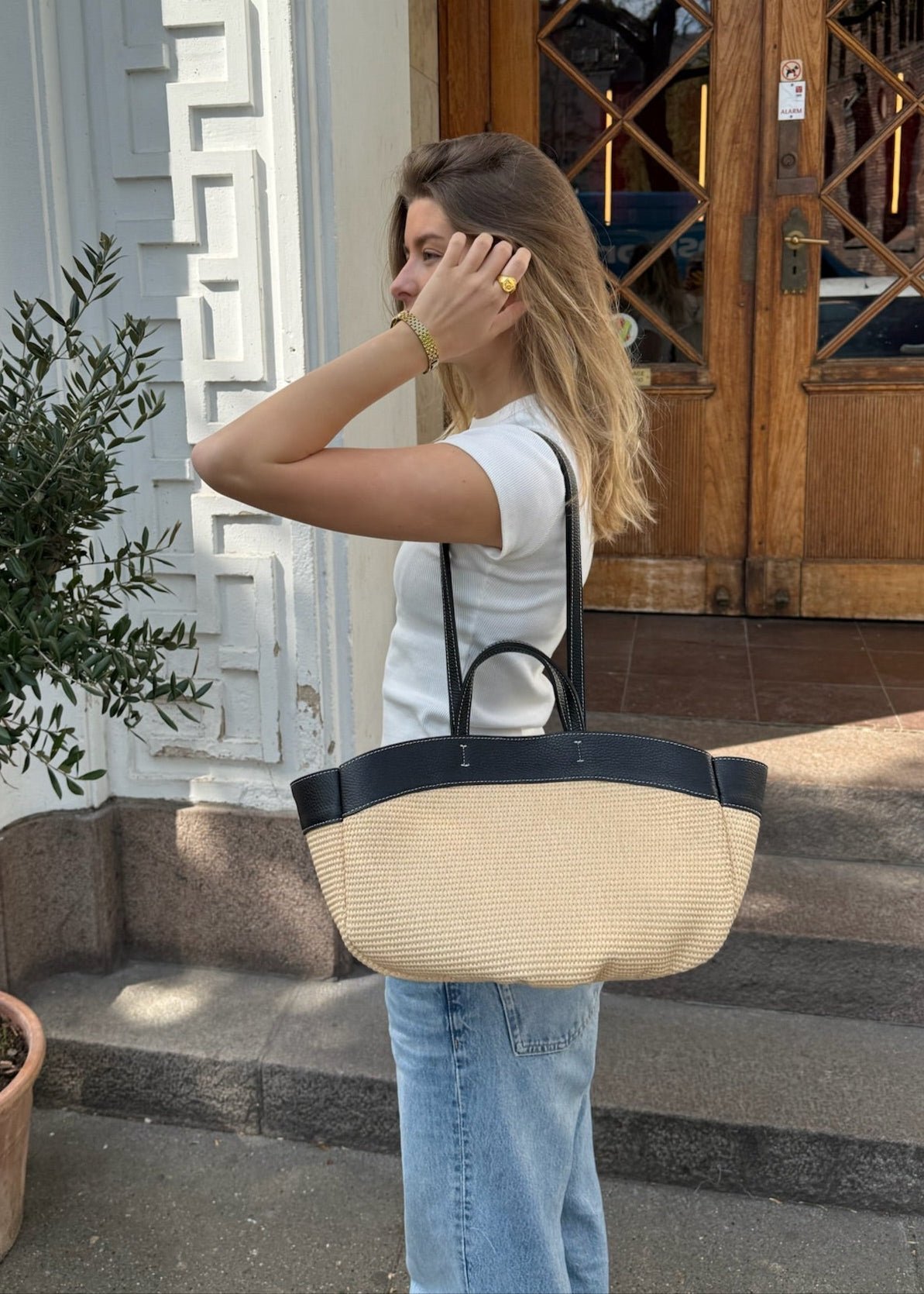 Nora Flettet Taske - Sort - ByStenholt.dk