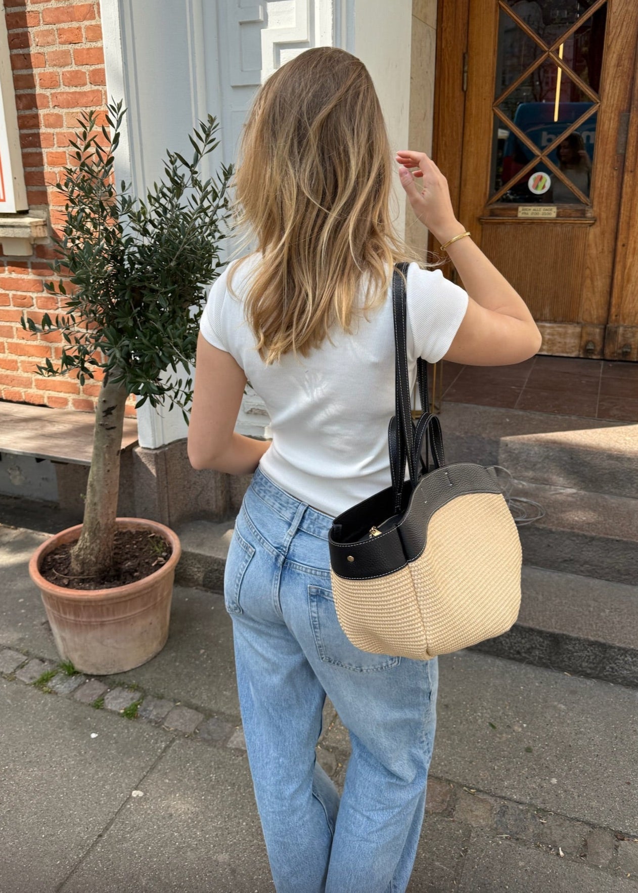 Nora Flettet Taske - Sort - ByStenholt.dk