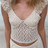 Norma Blonde Top - Beige - ByStenholt.dk