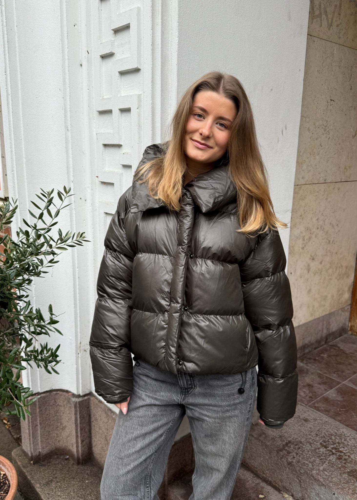 Nova Puffer Jakke - Khaki - ByStenholt.dk