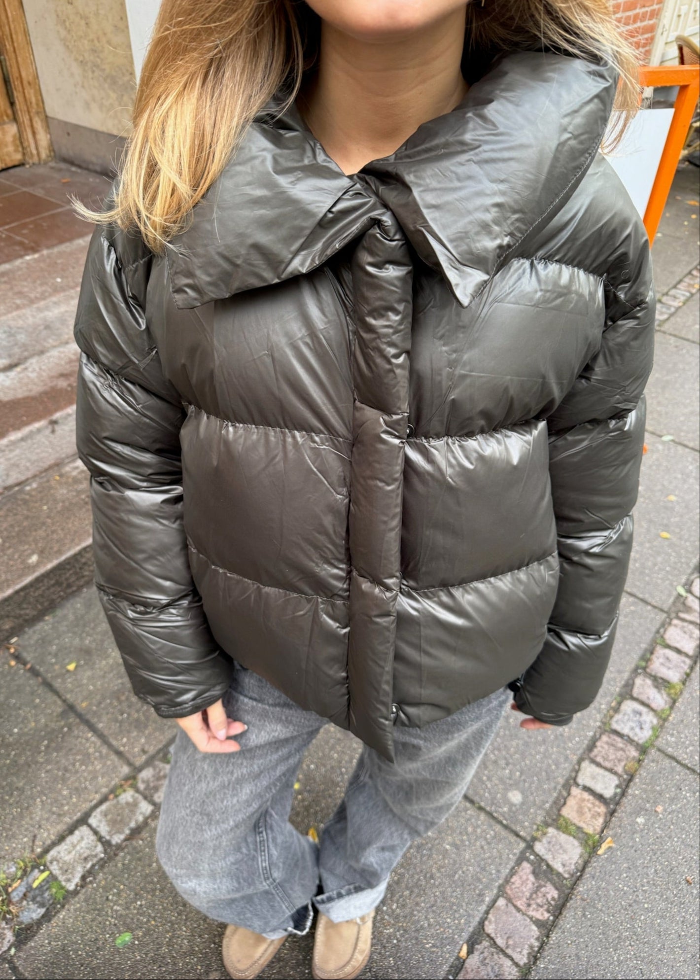 Nova Puffer Jakke - Khaki - ByStenholt.dk