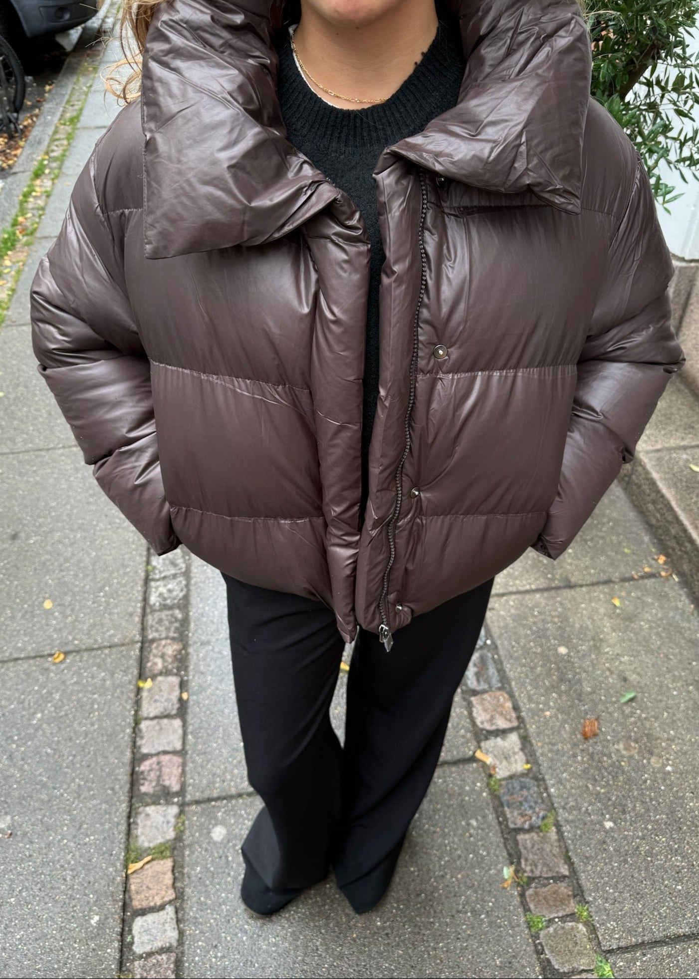 Nova Puffer Jakke - Mørkebrun - ByStenholt.dk