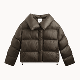 Nova Puffer Jakke - Mørkebrun - ByStenholt.dk