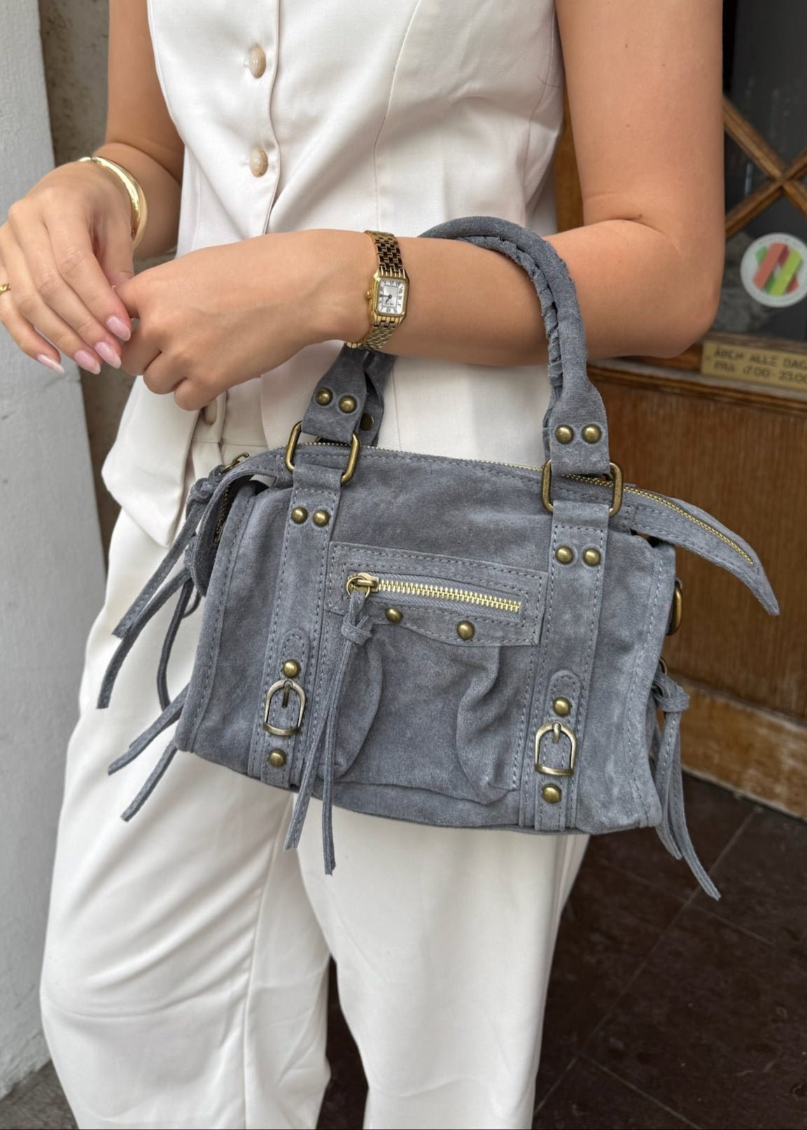 Paris Ruskind Taske - Grå - ByStenholt.dk