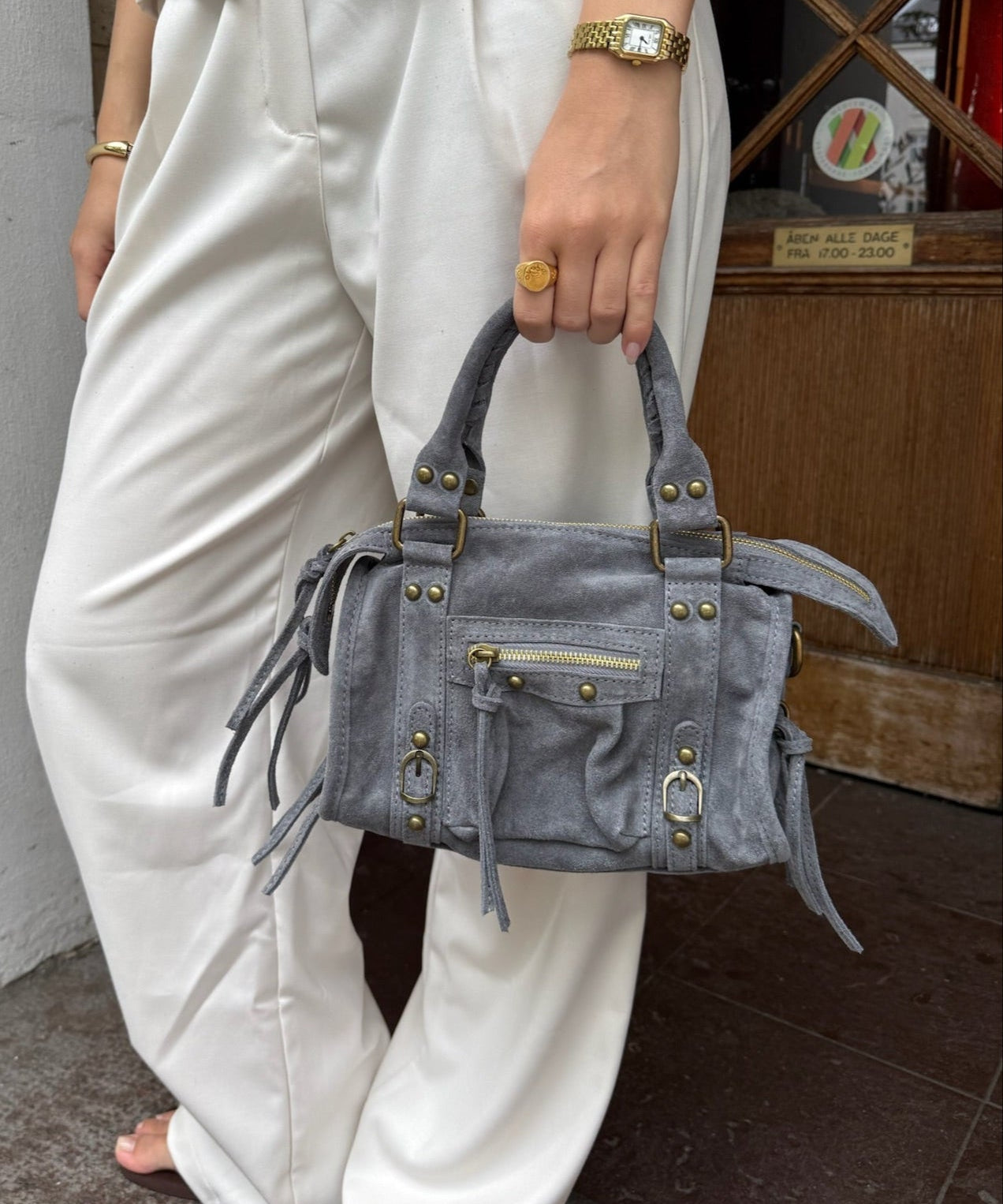 Paris Ruskind Taske - Grå - ByStenholt.dk