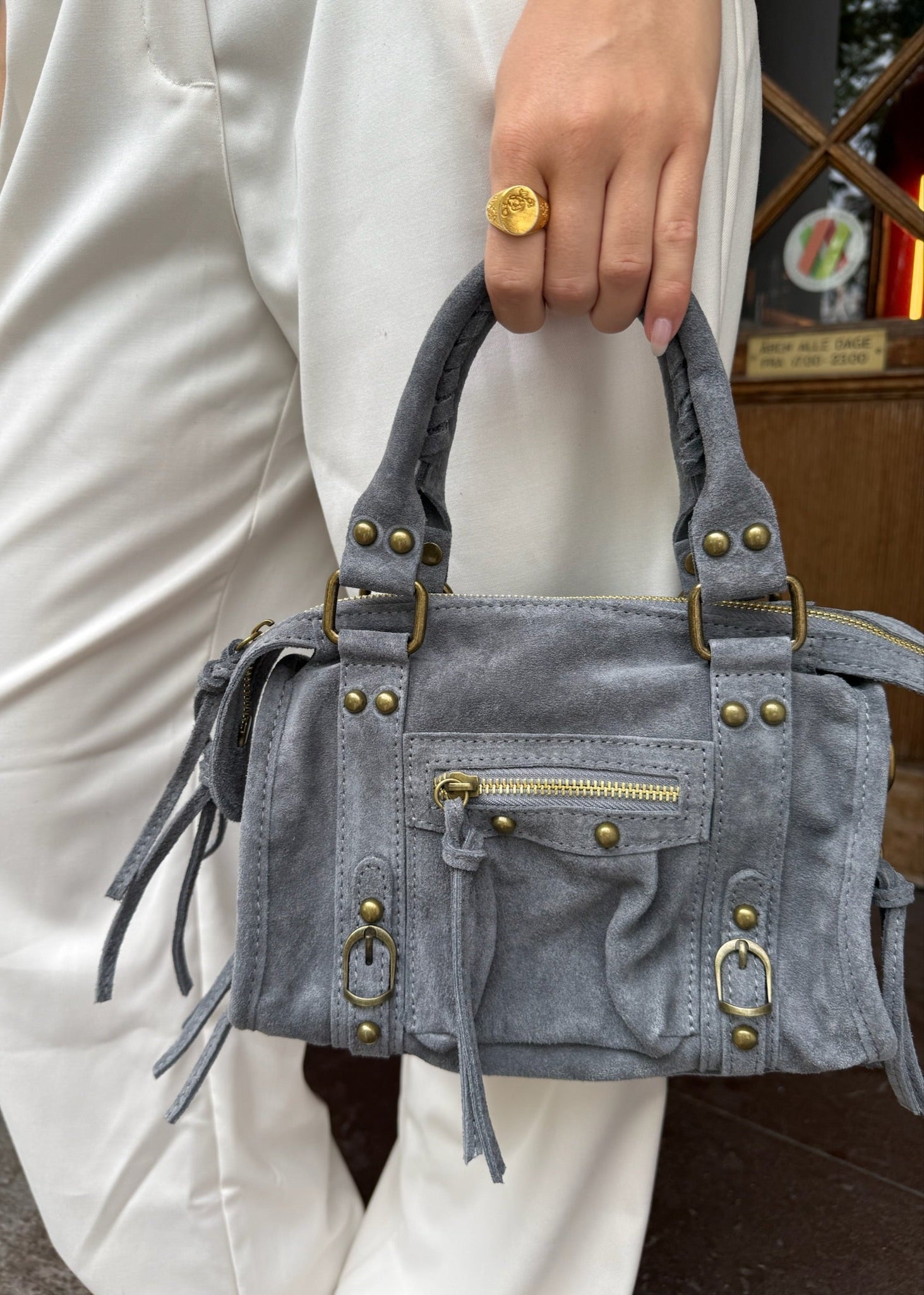 Paris Ruskind Taske - Grå - ByStenholt.dk