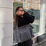 Paris Ruskind Taske - Mørkegrå - ByStenholt.dk