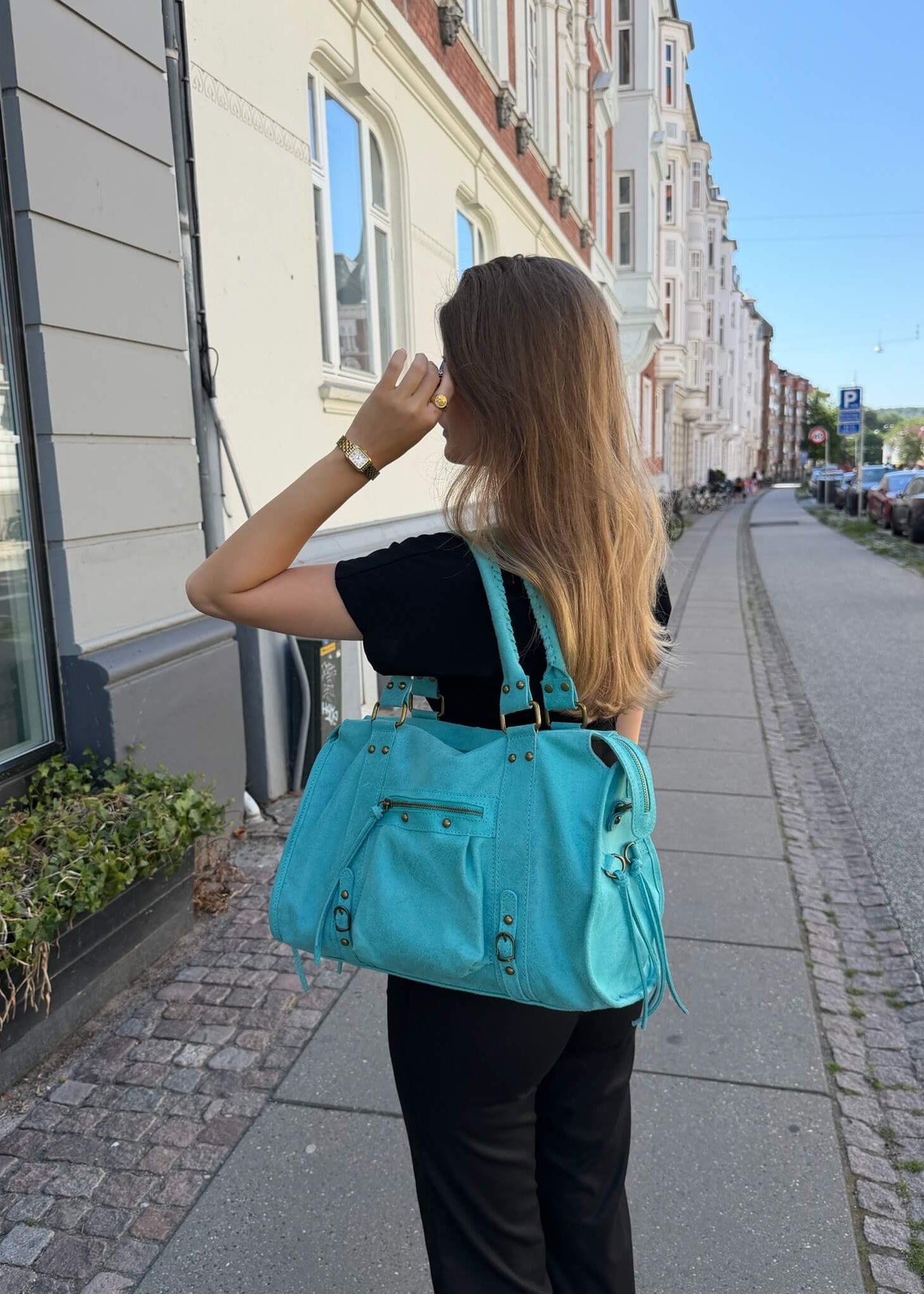 Paris Taske - Turkis - ByStenholt.dk