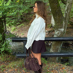 Paula Jakke - Stribet Beige - ByStenholt.dk