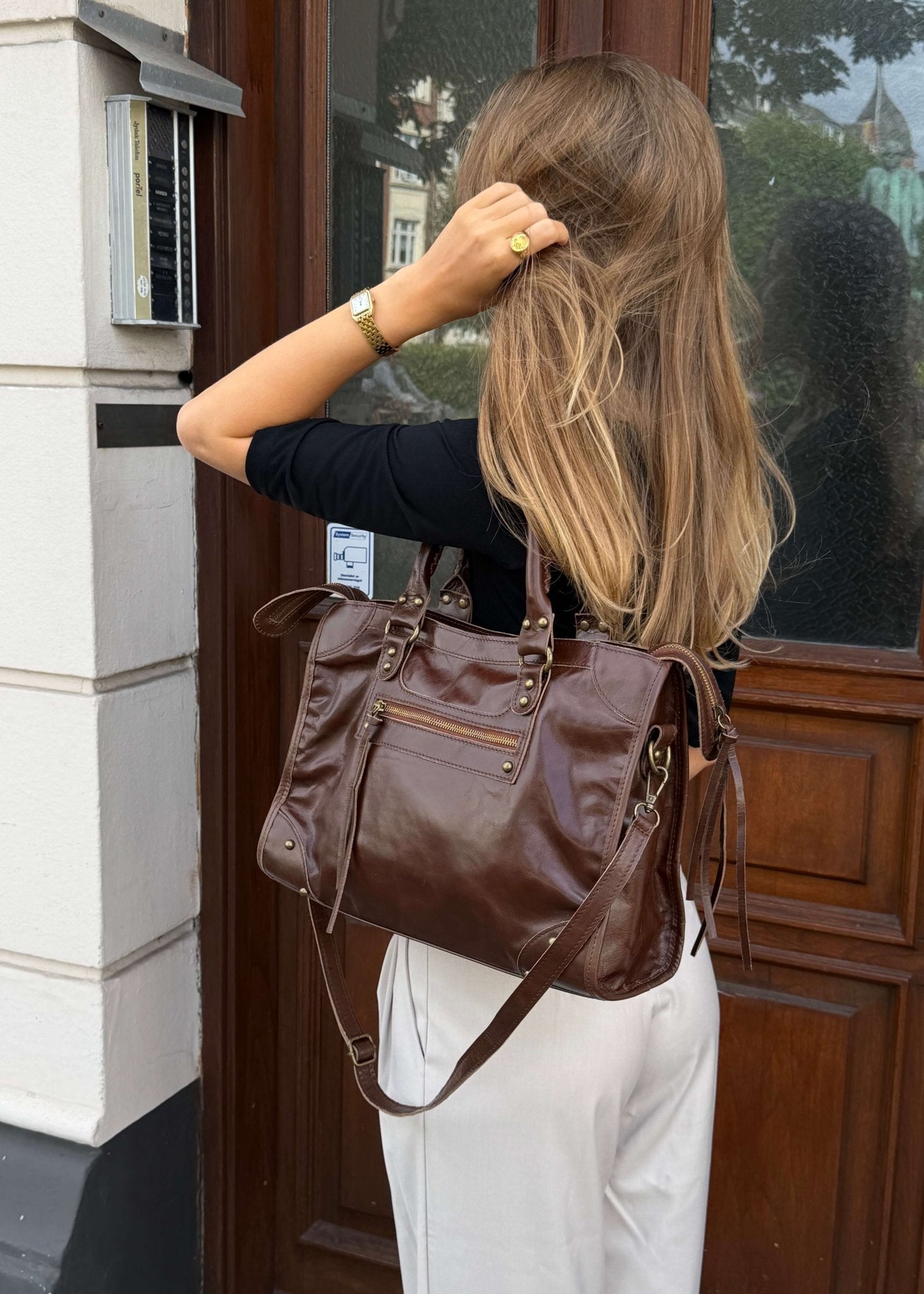 Pisa Taske - Mørkebrun - ByStenholt.dk