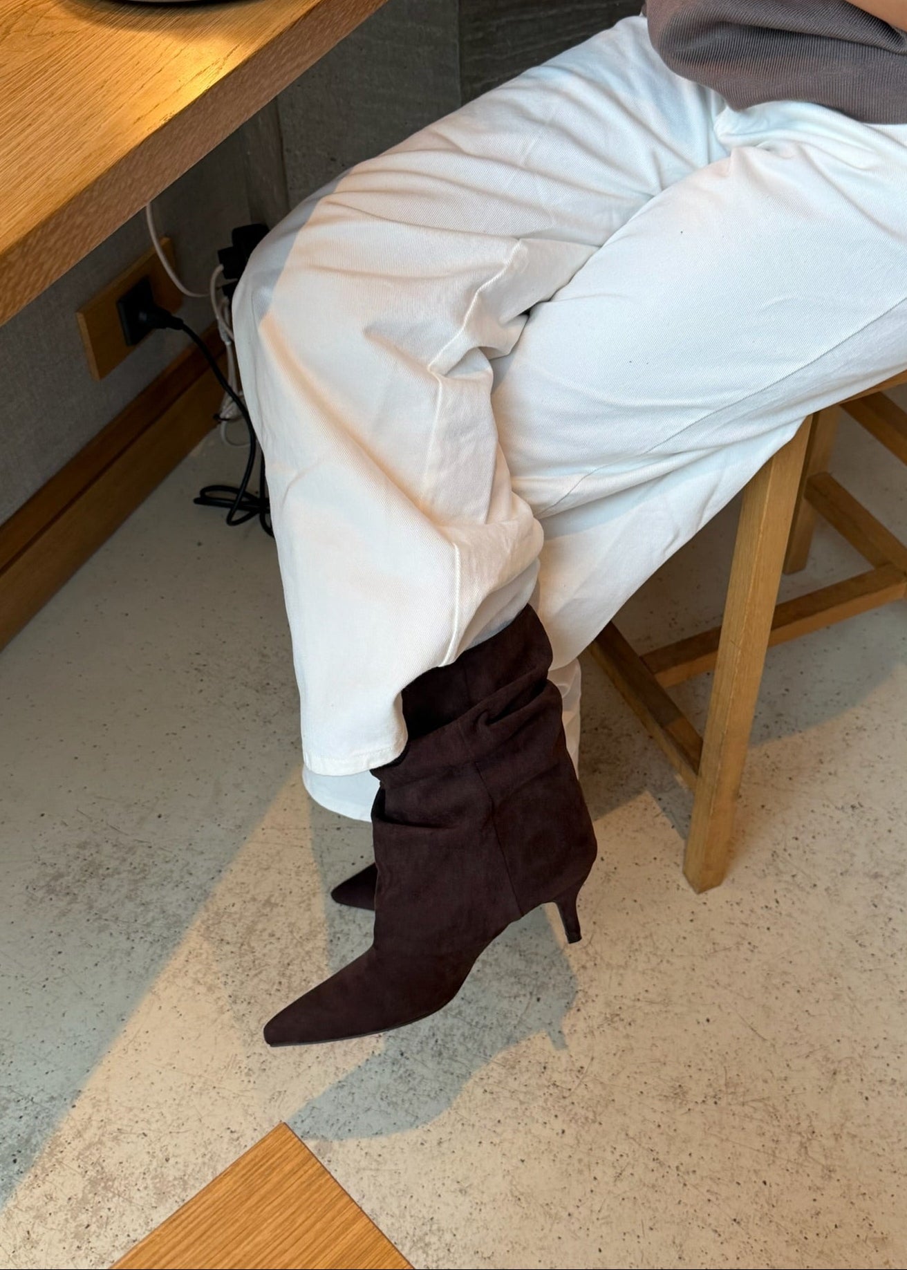 Pleated Ruskind Ankelstøvler - Brun - ByStenholt.dk