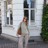 Ronja Zip Cardigan - Khaki - ByStenholt.dk