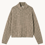Ronja Zip Cardigan - Khaki - ByStenholt.dk