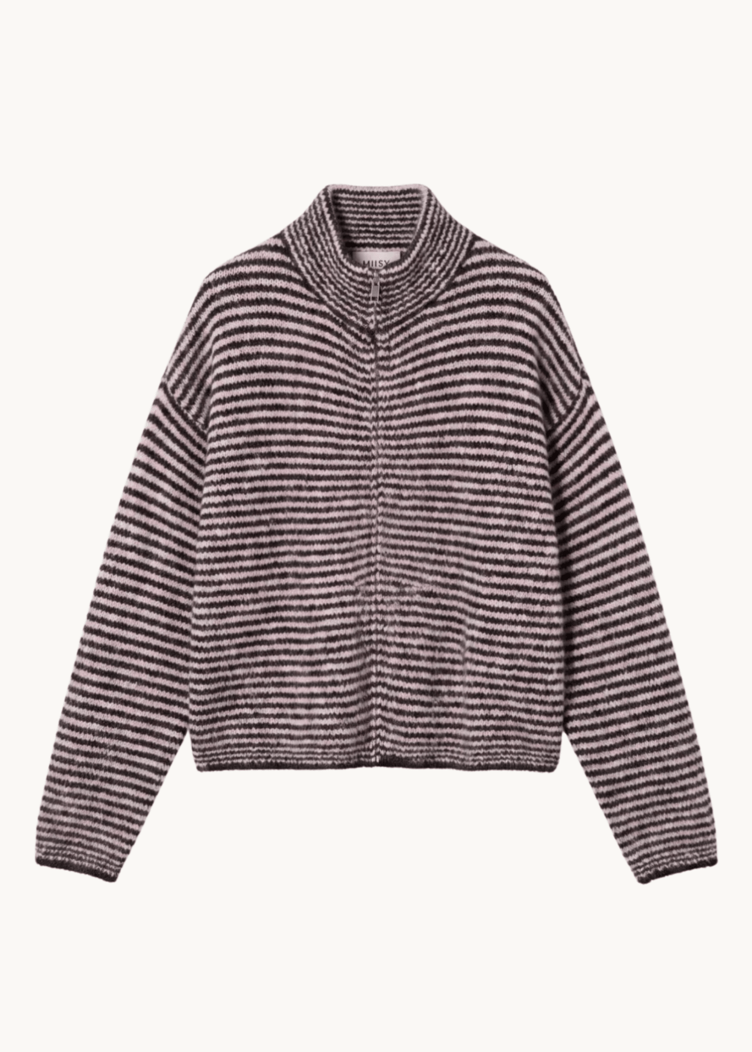 Ronja Zip Cardigan - Lyserød - ByStenholt.dk