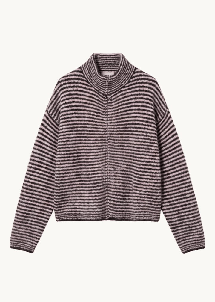 Ronja Zip Cardigan - Lyserød - ByStenholt.dk