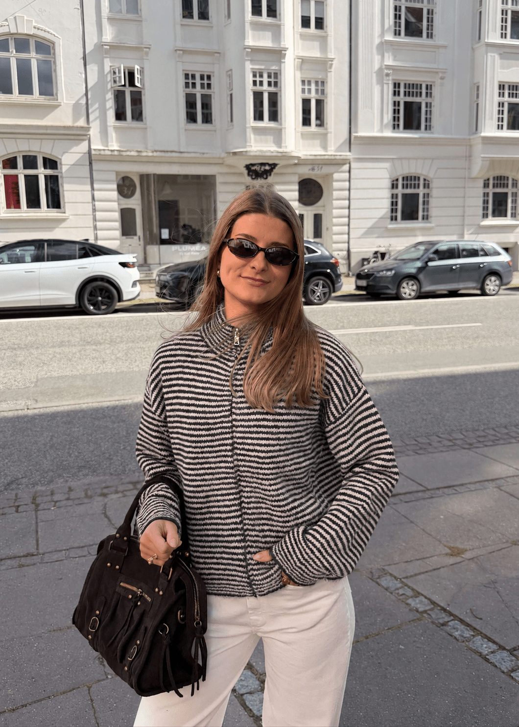 Ronja Zip Cardigan - Lyserød - ByStenholt.dk