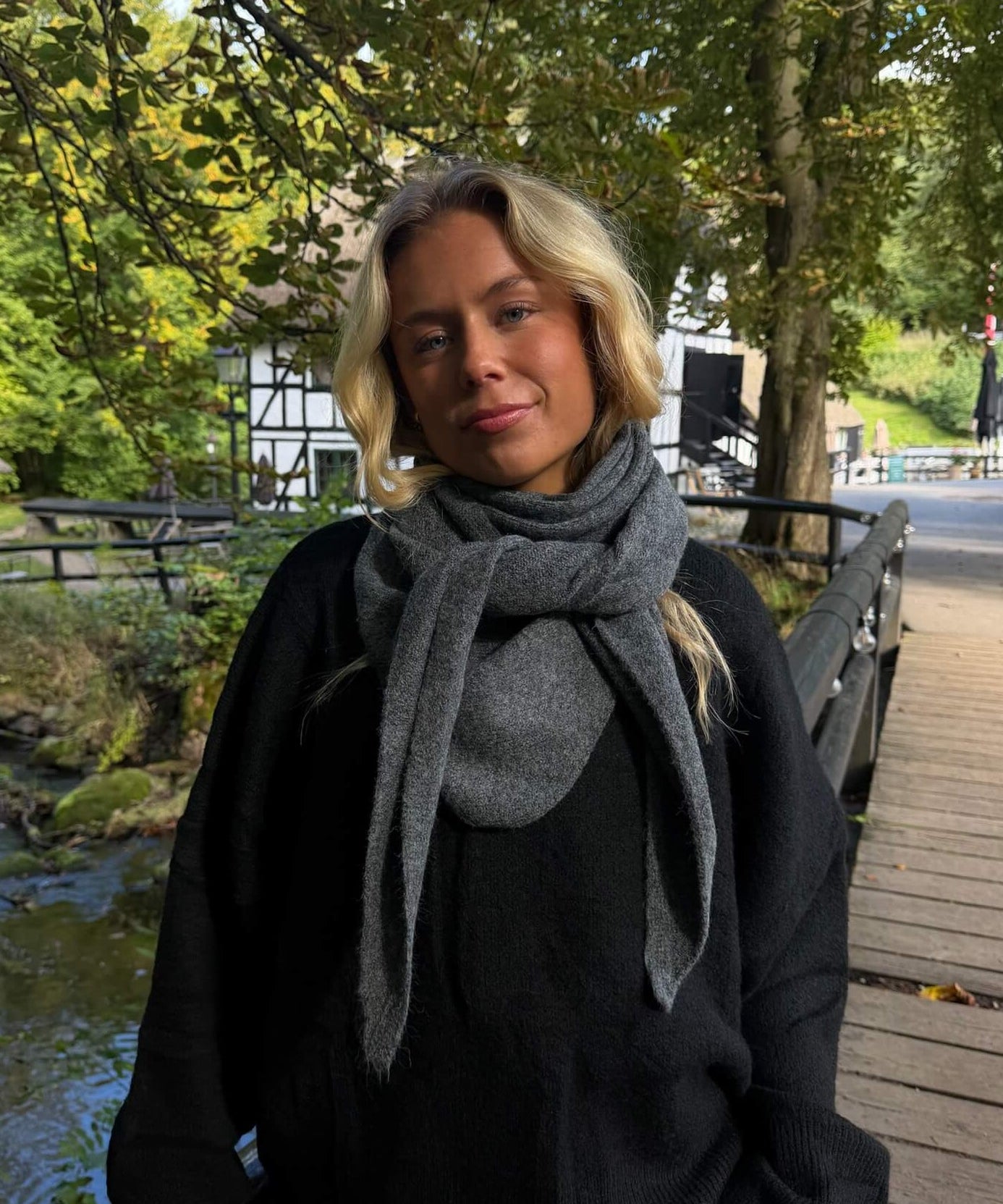 Rory Halstørklæde - Grå - ByStenholt.dk