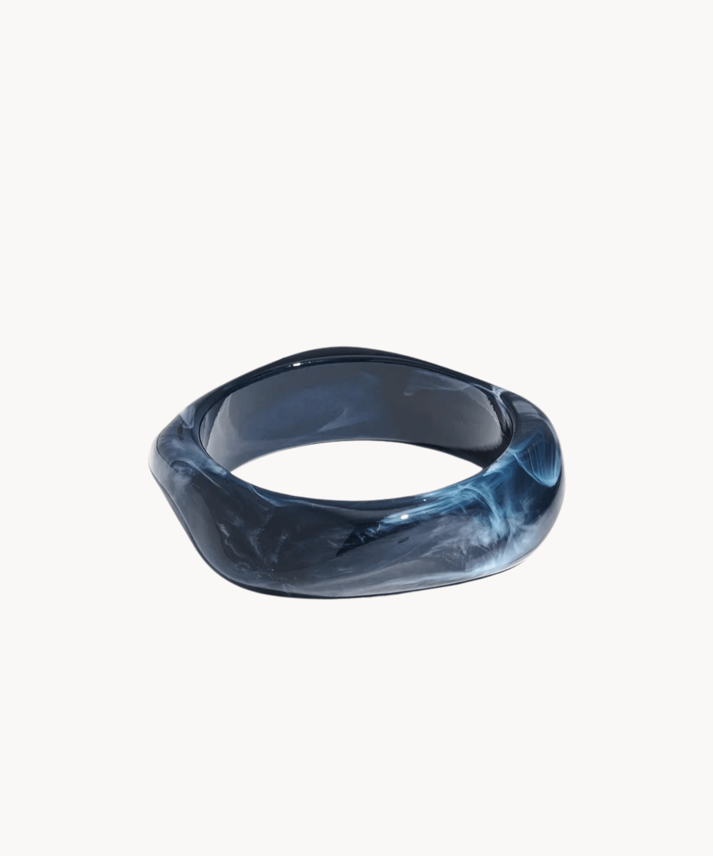 Ruby Chunky Bangle - Blå - ByStenholt.dk