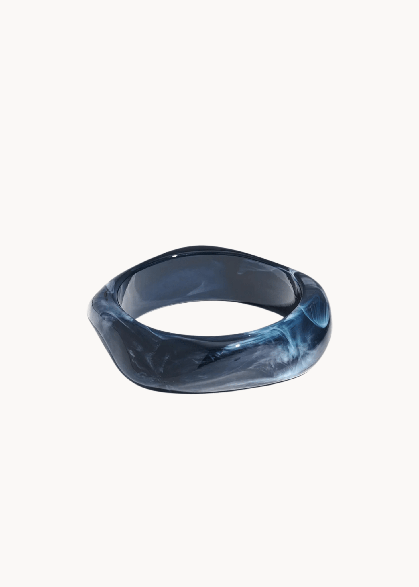 Ruby Chunky Bangle - Blå - ByStenholt.dk