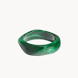 Ruby Chunky Bangle - Grøn - ByStenholt.dk