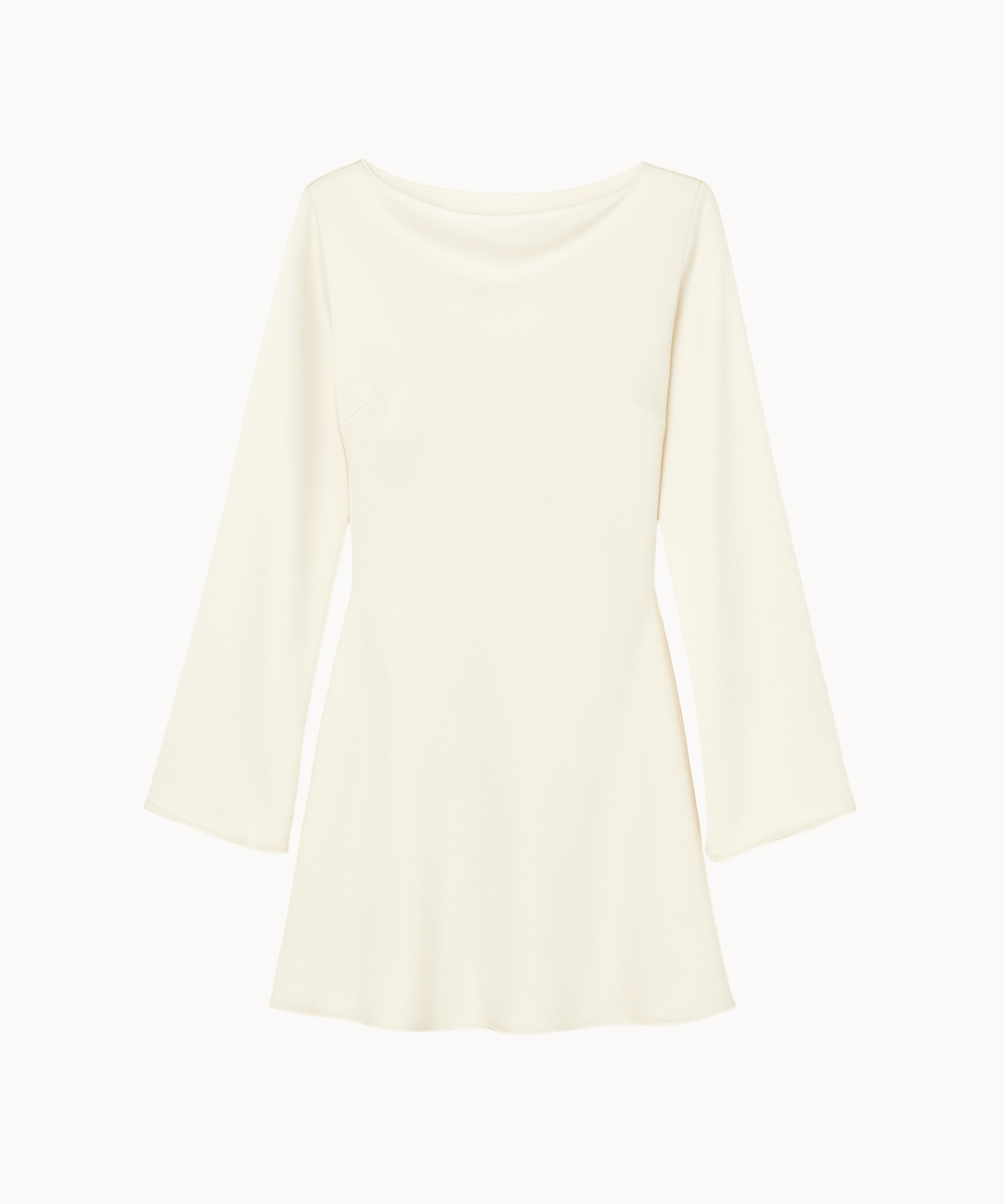 Satin Kjole - Creme - ByStenholt.dk