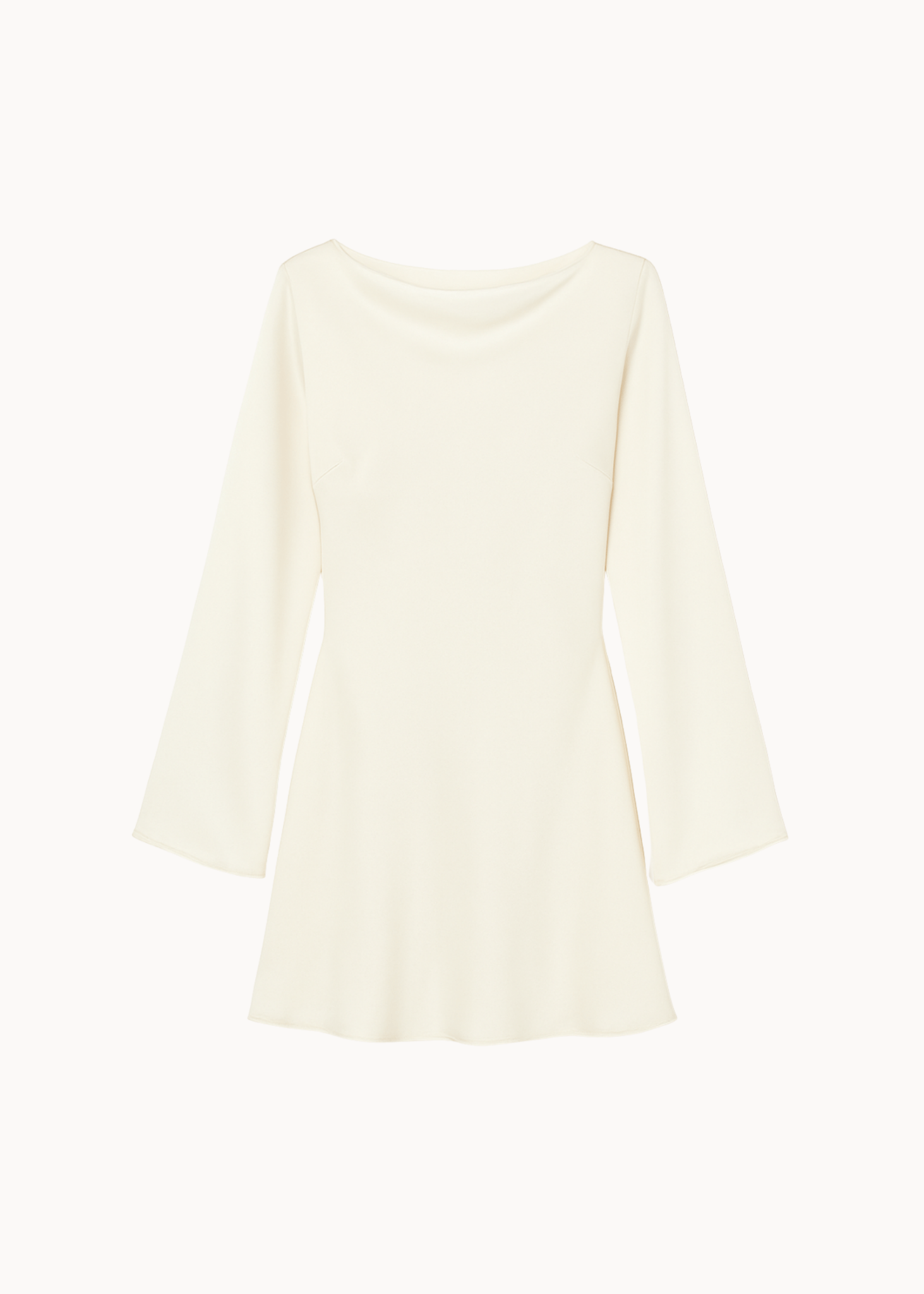 Satin Kjole - Creme - ByStenholt.dk