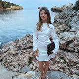 Satin Kjole - Creme - ByStenholt.dk