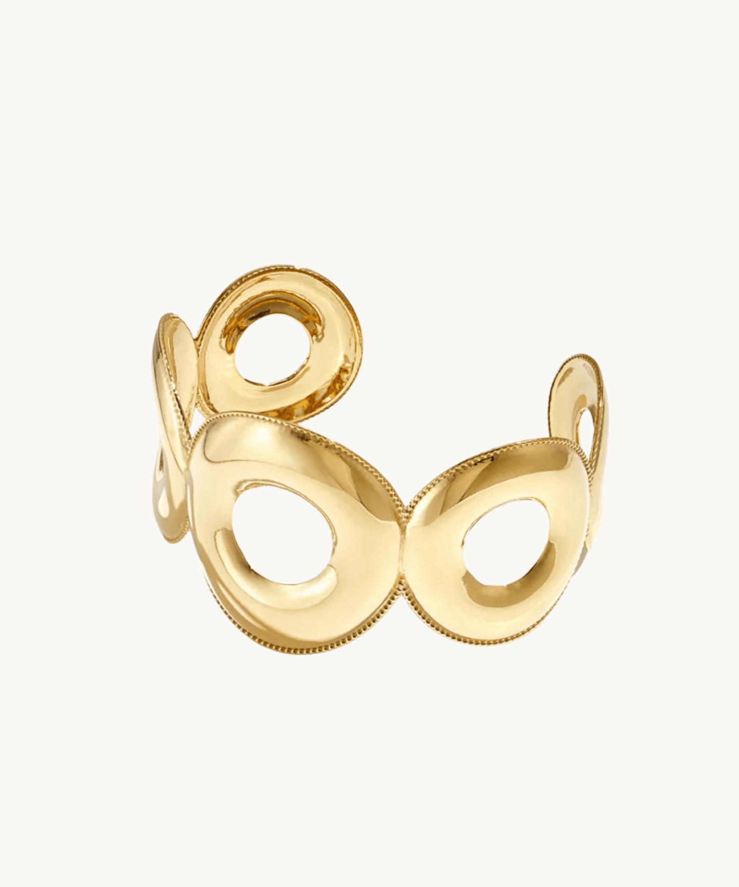 Sculpted Armbånd - Guldbelagt - ByStenholt.dk