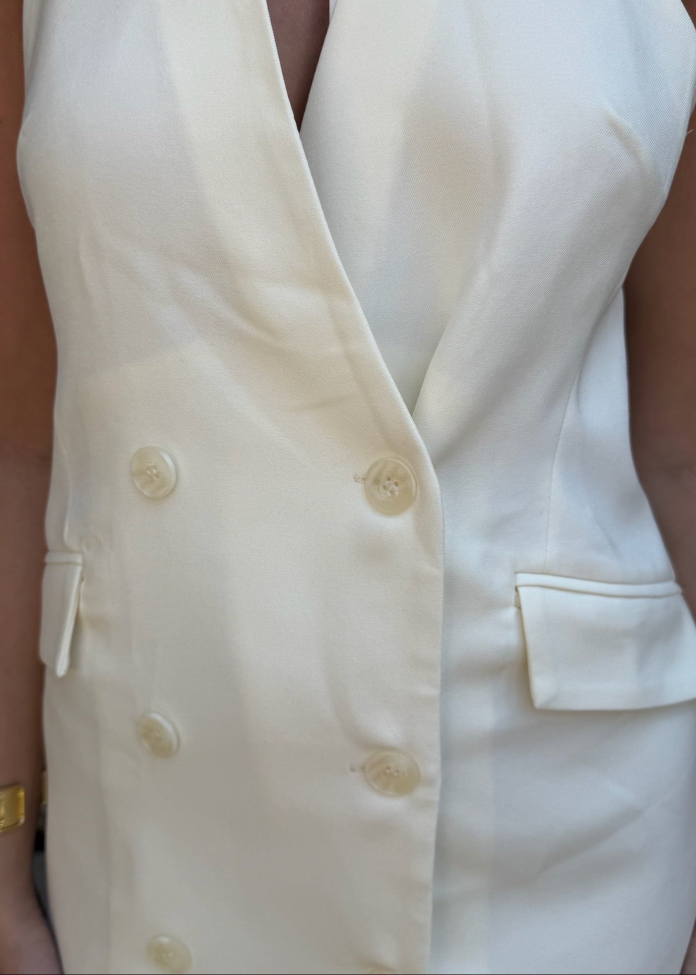 Selma Kjole - Creme - ByStenholt.dk