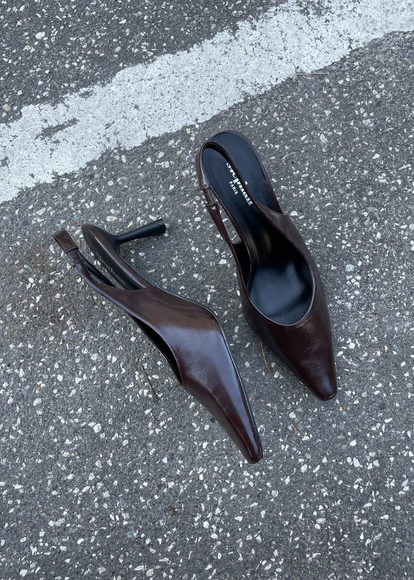 Serena Slingback Pumps - Mørkebrun - ByStenholt.dk