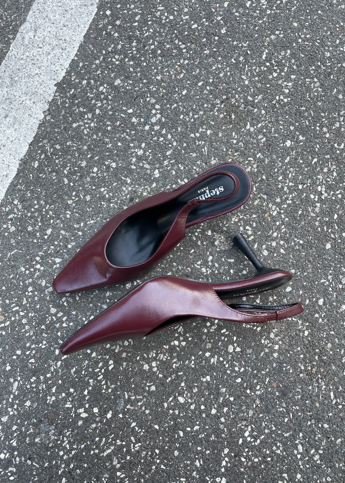 Serena Slingback Pumps - Vinrød - ByStenholt.dk