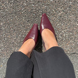 Serena Slingback Pumps - Vinrød - ByStenholt.dk