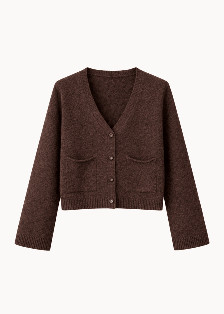Sia Cardigan - Mørkebrun - ByStenholt.dk