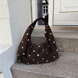 Siena Taske Med Nitter - Mørkebrun