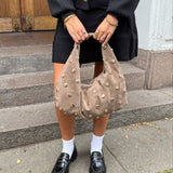 Siena Taske Med Nitter - Taupe