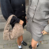 Siena Taske Med Nitter - Taupe