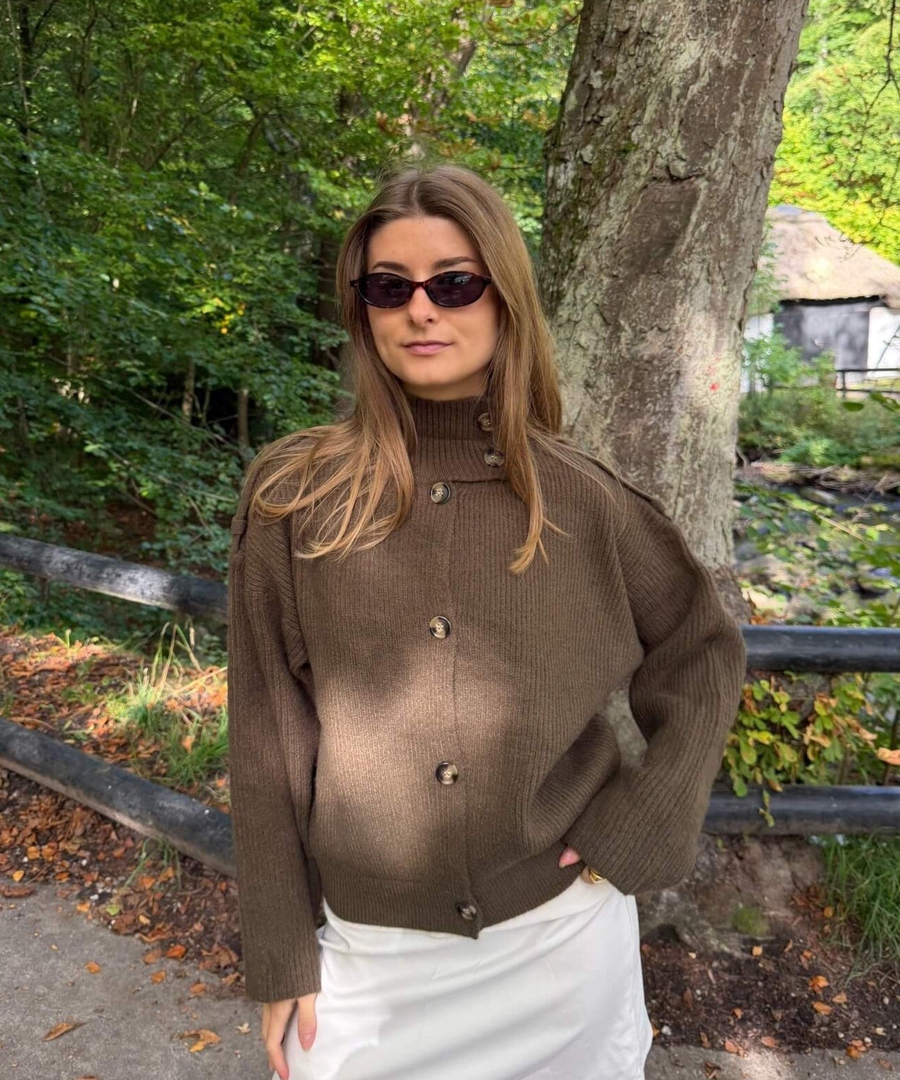 Sienna Strik Cardigan - Brun - ByStenholt.dk