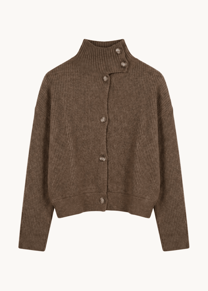Sienna Strik Cardigan - Brun - ByStenholt.dk
