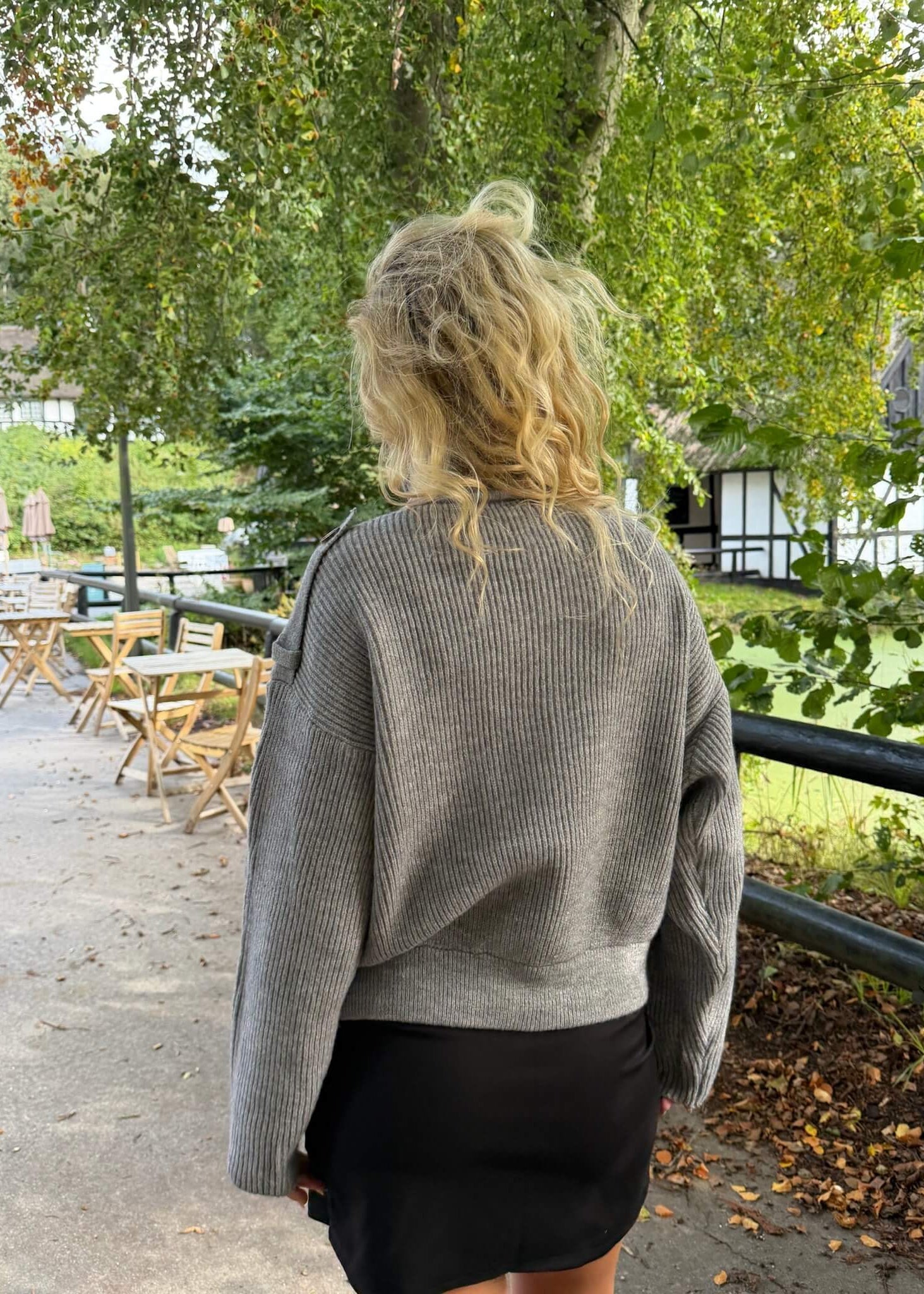 Sienna Strik Cardigan - Grå - ByStenholt.dk