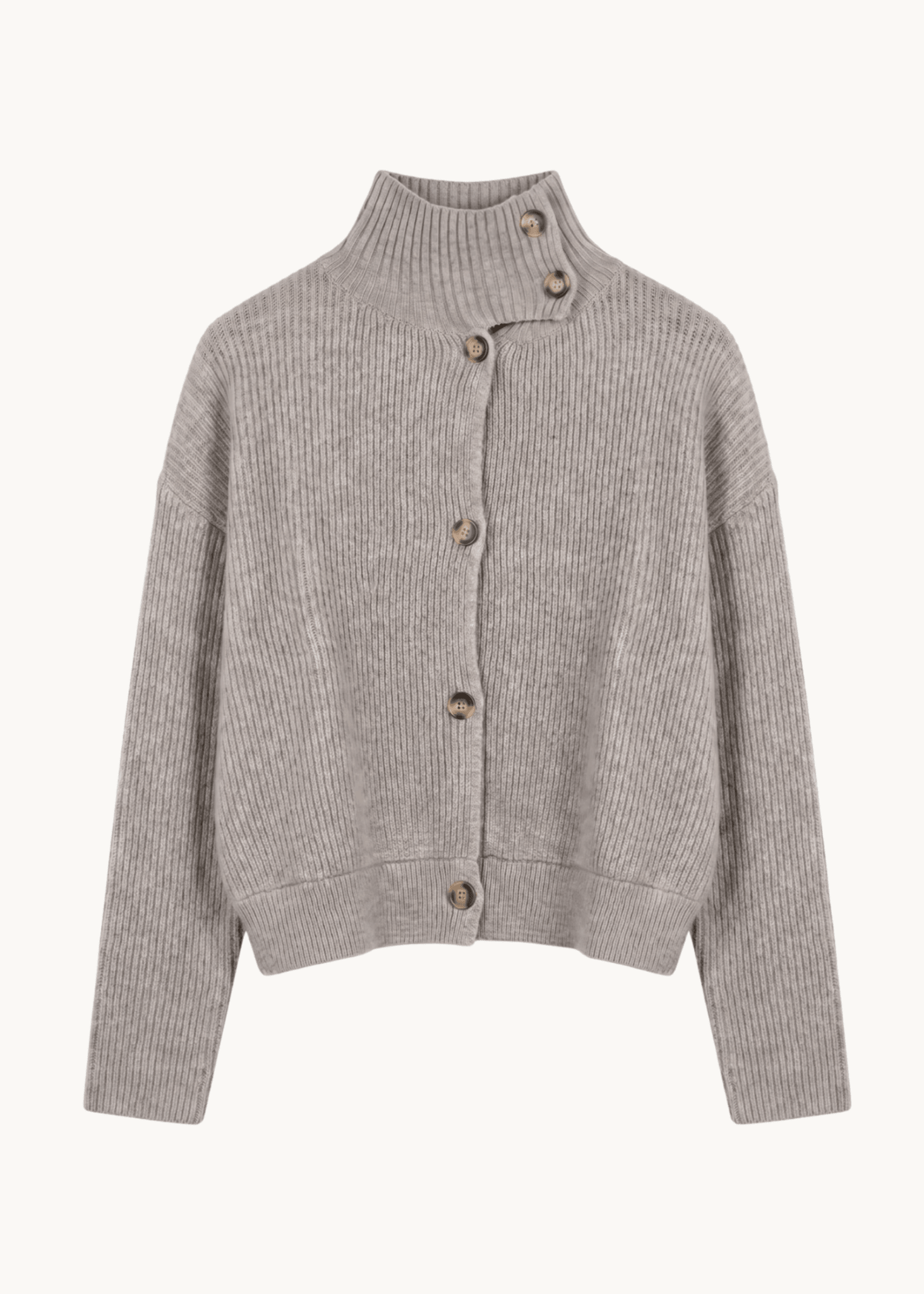Sienna Strik Cardigan - Grå - ByStenholt.dk